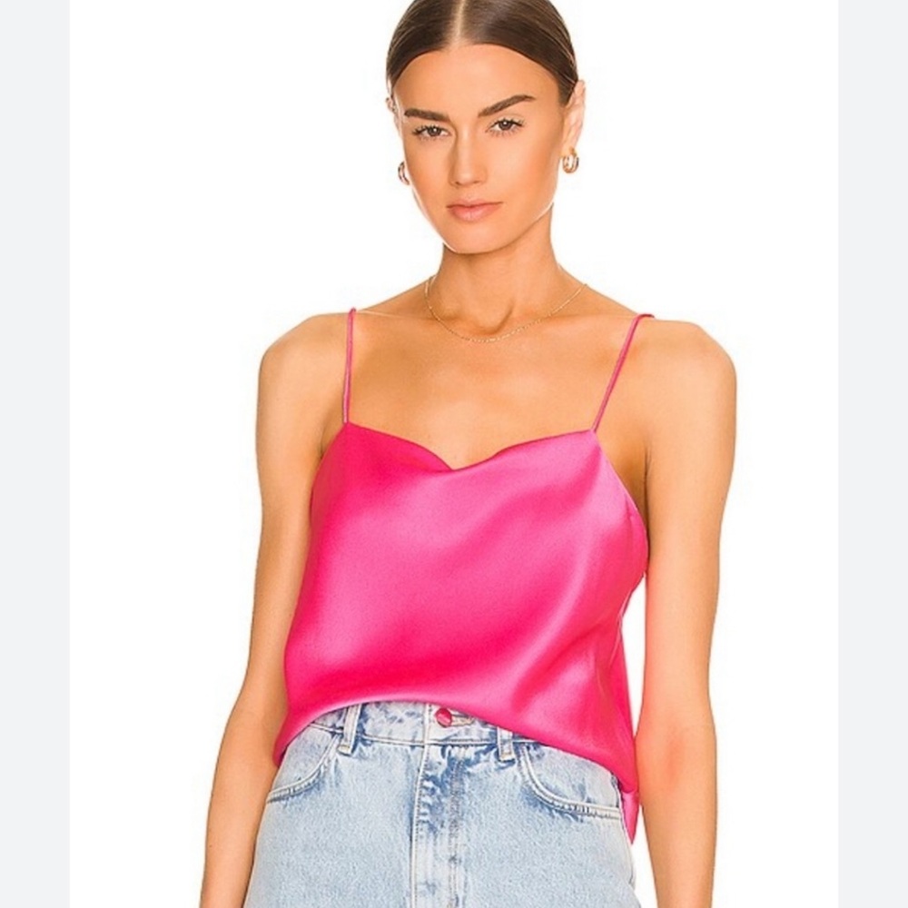 Alice + Olivia Harmon draped slip tank